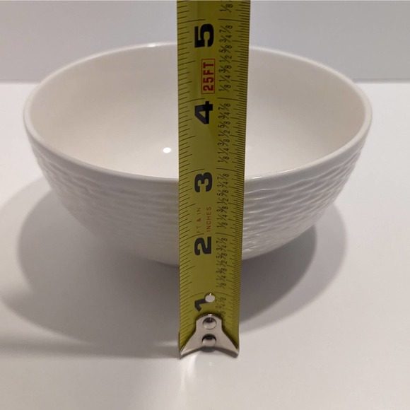 Mason White Weave Ceramic Cereal Bowls (Set of 4, with Original Box) - Picture 6 of 9